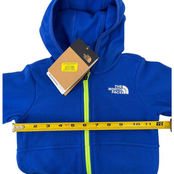 Boys The North Face Fleece Hoodie 12-18M Blue Full Zip - Picture 4 of 7
